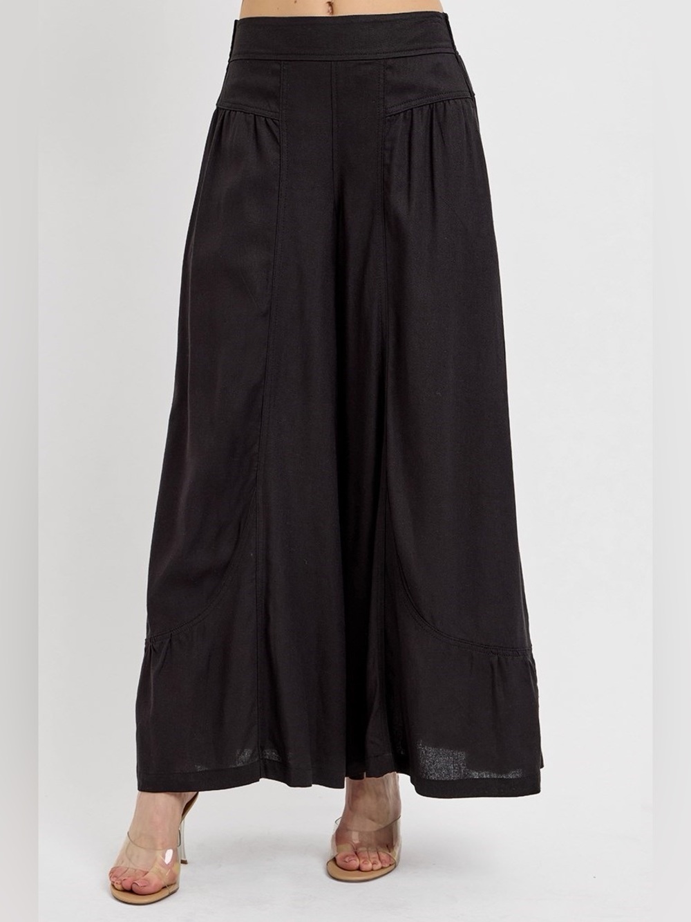 Risen NWT Black Wide-Leg Palazzo Pants